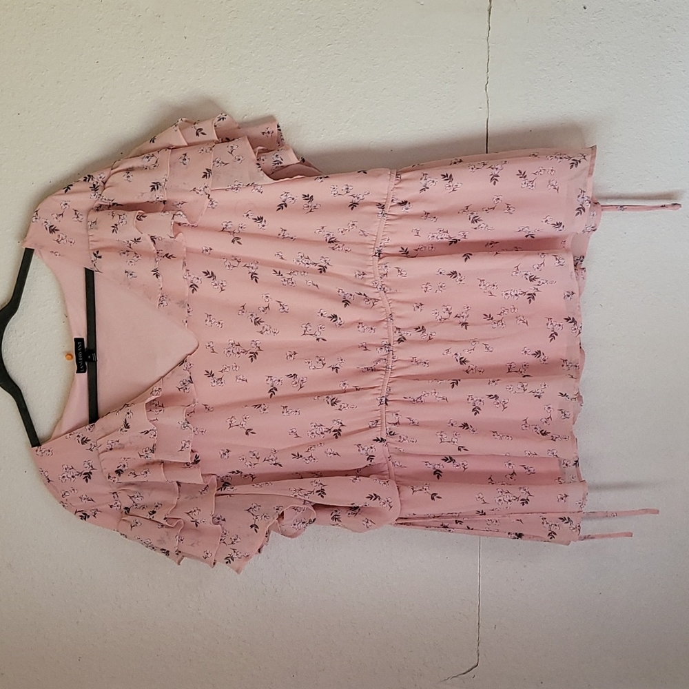 Lane Bryant, Pluse Size, Womans, Pink, Flowers